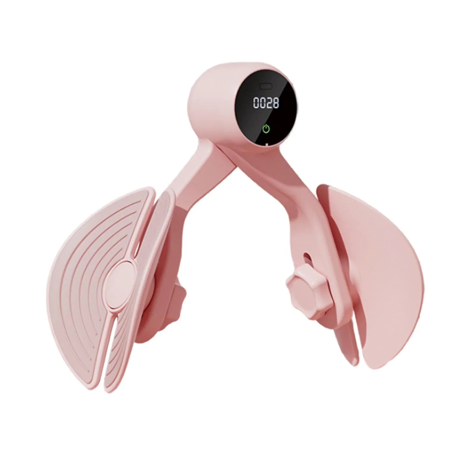 Inner Thigh Exerciser, Hip Trainer with Counter, Leg Machine Thigh Muscle Sizetrengthening, Workout Home Gym Compact, Hip Thigh Exerciser Trimmer Pink