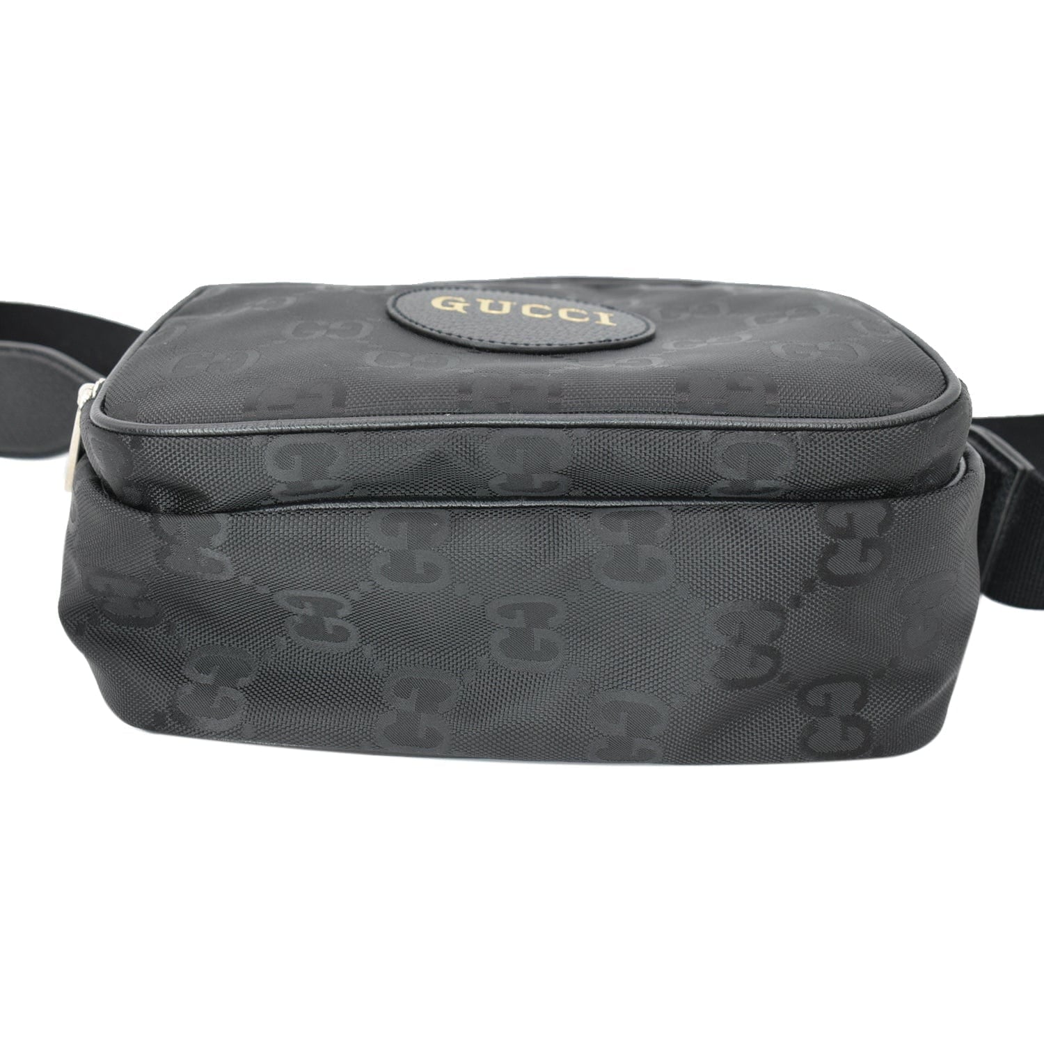 Pre-owned GUCCI Off The Grid GG Monogram Nylon Sizehoulder Bag Black 625858