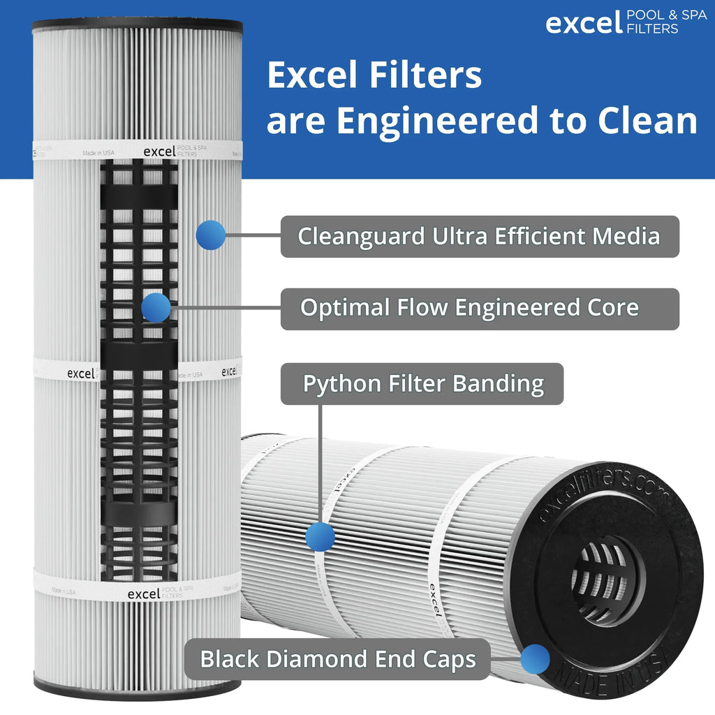 XLSize-706 4 Pack Replacement Filter for Pentair Clean Clear 520, Pentair R173578. Also Replaces Unicel C-7472, Filbur FC-1978, Pleatco PCC130