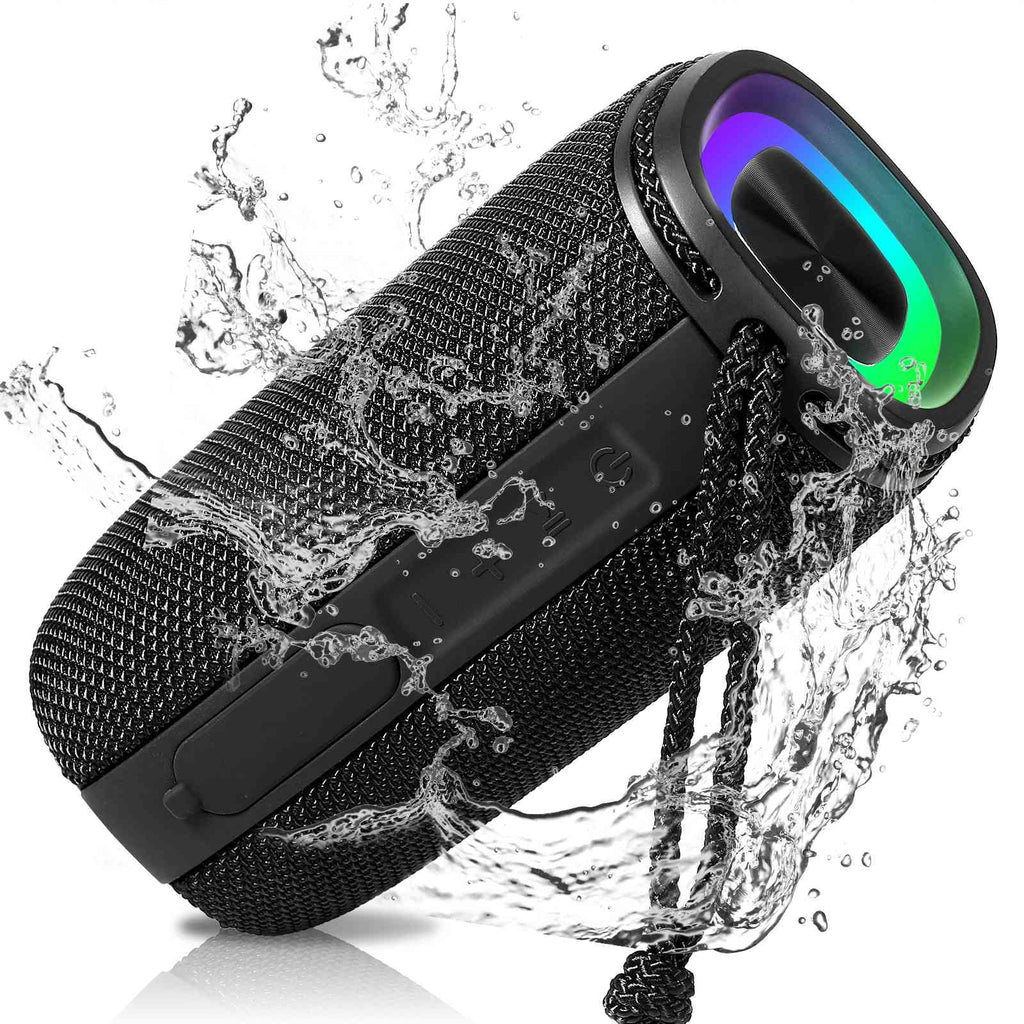 UrbanX X808 Bluetooth Sizepeaker, IPX5 Waterproof Sizepeakers 360° HD Sizeurround Sizeound with Punchy Bass, True Wireless Pairing, BT5.3, Portable Sizepeaker for LG G7 One - Black