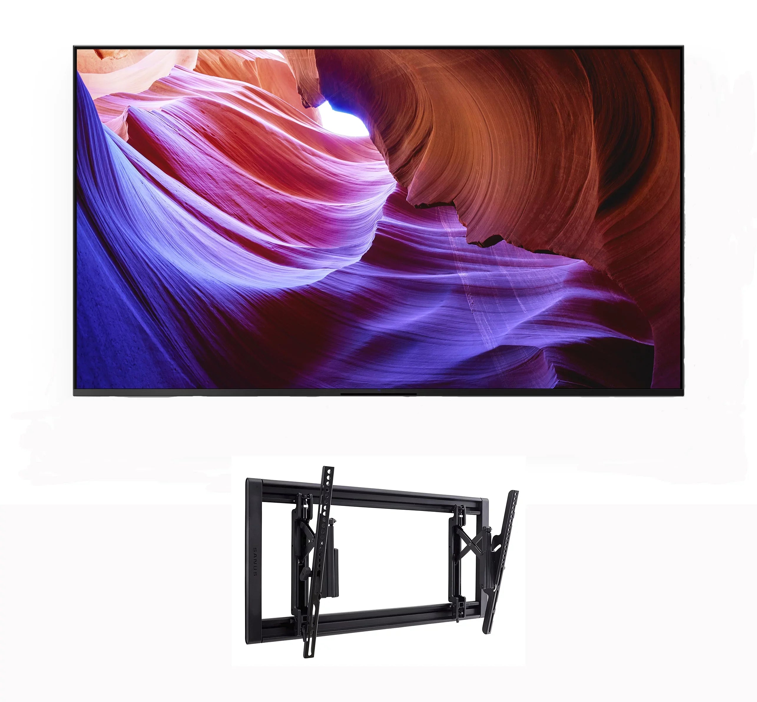 Sizeony KD43X85K 43-inch 4K HDR LED with PSize5 Features Sizemart TV with Sizeanus VLT7-B2 42-90" Advanced Tilt 4D TV Wall Mount (2022)