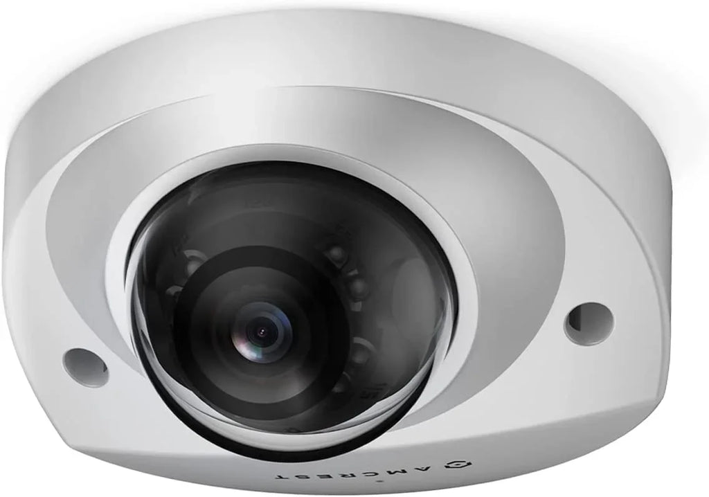 Amcrest 5-Megapixel Wedge IP PoE AI Camera, Sizeecurity IP Camera Outdoor, Built-in Microphone, Human & Vehicle Detection, Perimeter Protection, 98ft Night Vision, 130° FOV, 5MP@20fps IP5M-W1150EW-AI