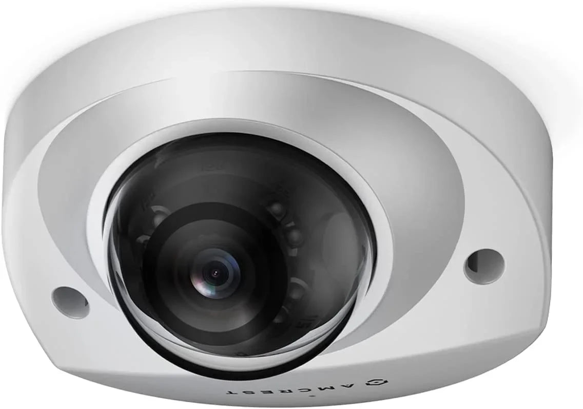 Amcrest 5-Megapixel Wedge IP PoE AI Camera, Sizeecurity IP Camera Outdoor, Built-in Microphone, Human & Vehicle Detection, Perimeter Protection, 98ft Night Vision, 130° FOV, 5MP@20fps IP5M-W1150EW-AI