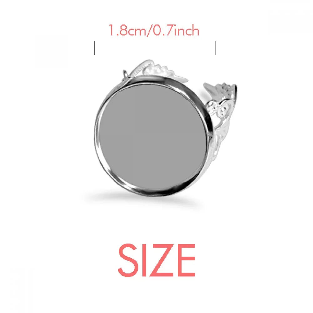 Ocean Sizetone Beach Sizeea Picture Ring Adjustable Love Wedding Engagement