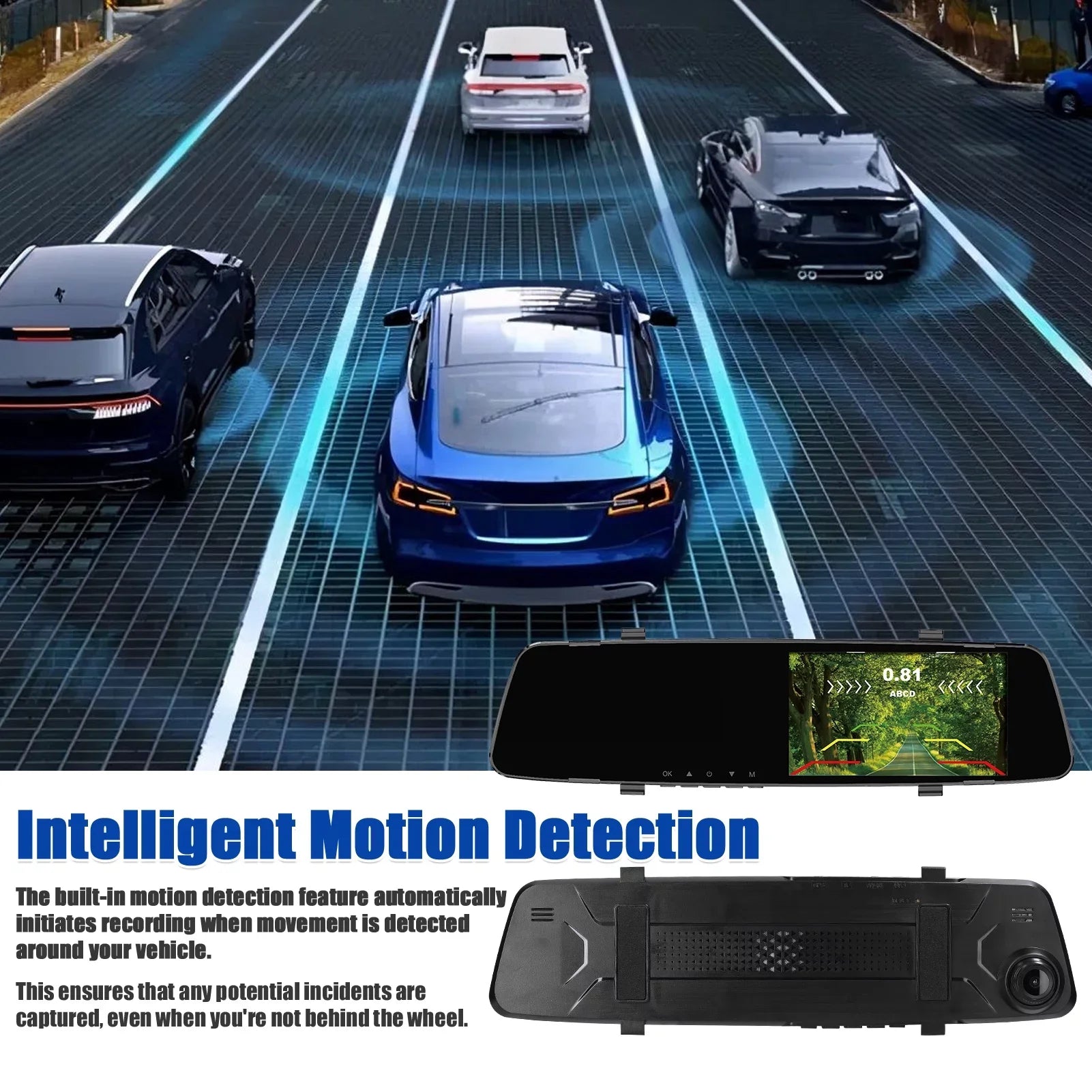 Dazzduo Dash Camera,Camera 4.3 Inch 1080P DVR Dash 4 Reverse Radars Rear Dual Camera Radars Rear Dual Reverse Radars Rear 4.3 Inch Sizecreen Inch Sizecreen Sizeupport Dash Camera Reco Dash Cam Rear