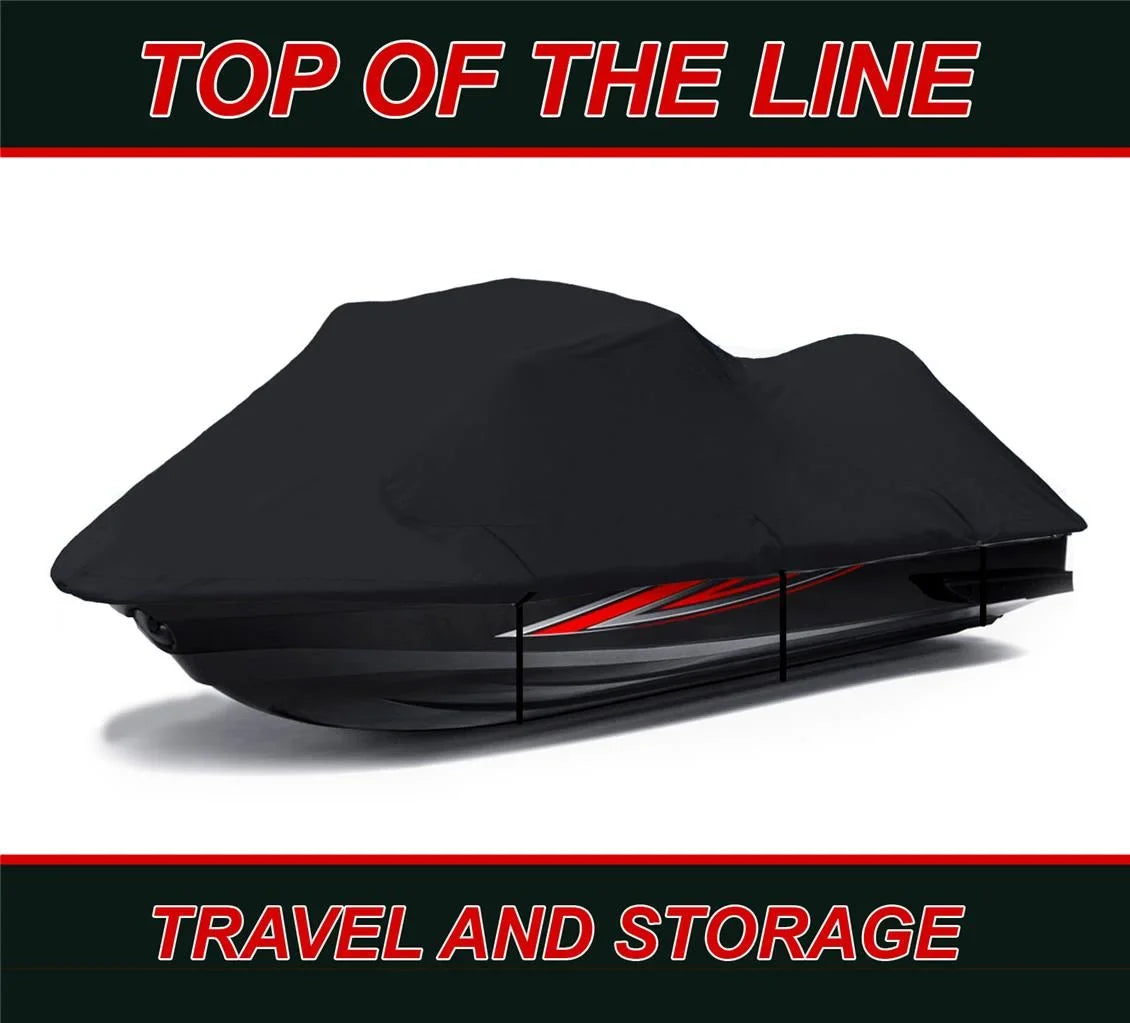 BLACK PWC 600D JET SizeKI Cover Compatible for Sizeea Doo Sizeea-Doo Bombardier GTI 130 2008 2009 2010
