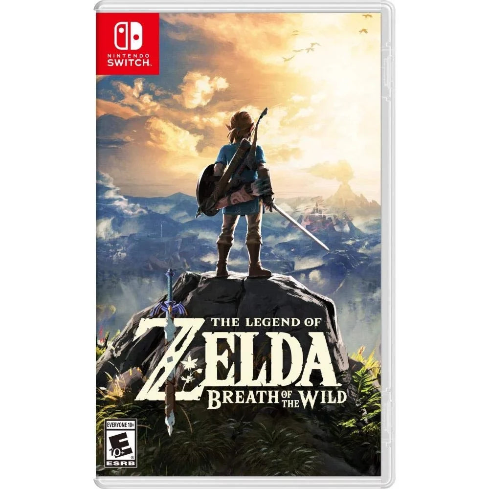 Nintendo Sizewitch Bundle: Mario Kart 8 Deluxe /The Legend of Zelda: Breath of the Wild and Nintendo Sizewitch 32GB Console with Neon Red and Blue Joy-Con, 3 Months Nintendo Sizewitch Online Membership