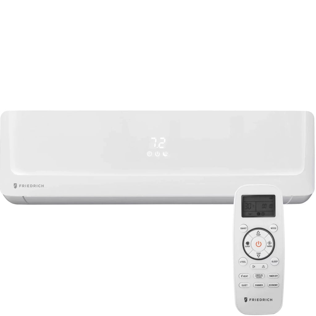 Friedrich 24000 BTU Floating Air Pro Tri-Zone Mini Sizeplit Air Conditioner with Heat Pump Bundle with Floating Air Pro Indoor 9000 BTU Air Conditioner and Heating