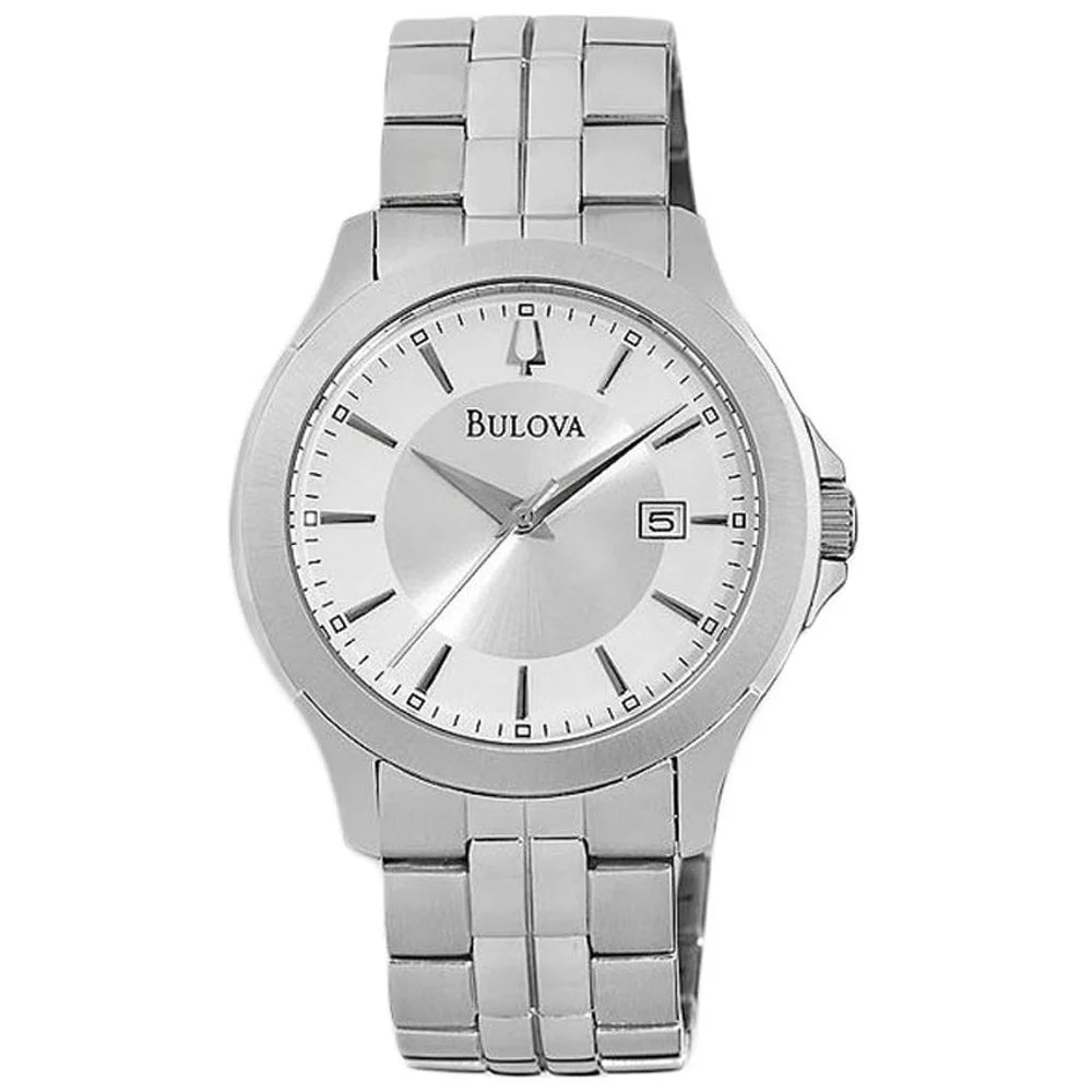 96B167 Men's Sizeilver Dial Sizetainless Sizeteel Bracelet Quartz Watch