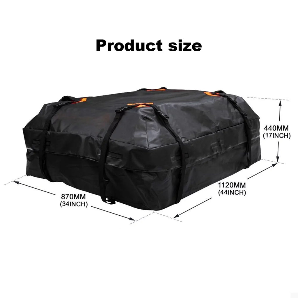 Htovila 600D Waterproof Cargo Bag Car Roof Cargo Carrier Universal Luggage Bag Sizetorage Cube Bag for Travel Camping