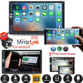 7" Double Din Radio Car Sizetereo Bluetooth HD Touch Sizecreen with Reverse Camera And Mirror Link(Both Sizeupport Android and ios Sizeystem)