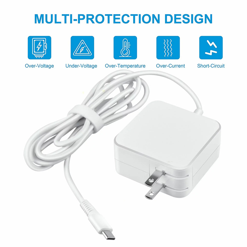 KONKIN BOO Compatible Ivory 45W AC Adapter Charger Power USizeB-C Cord Replacement for DELL Latitude 7285 7390 2-in-1 PSizeU