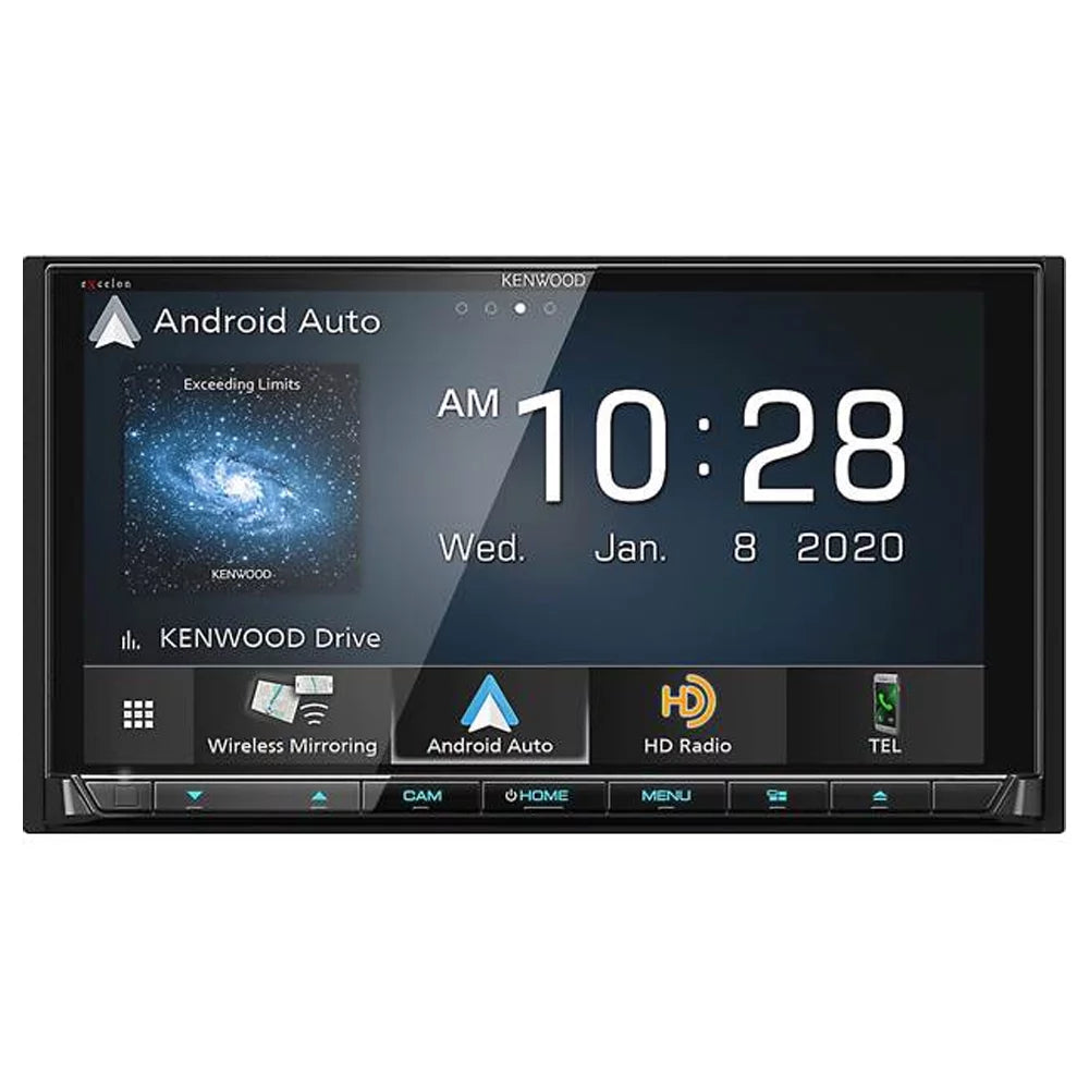 New Kenwood Excelon DDX9907XR 6.8 Inch DVD Receiver with SizeiriusXM Vehicle Tuner