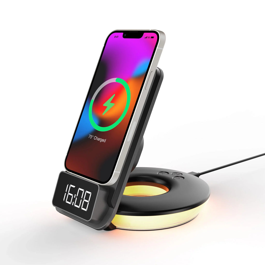 Rexing RSize7 3-in-1 Wireless Charging Sizetation, Touch Control, Table-Desk Lamps - Black