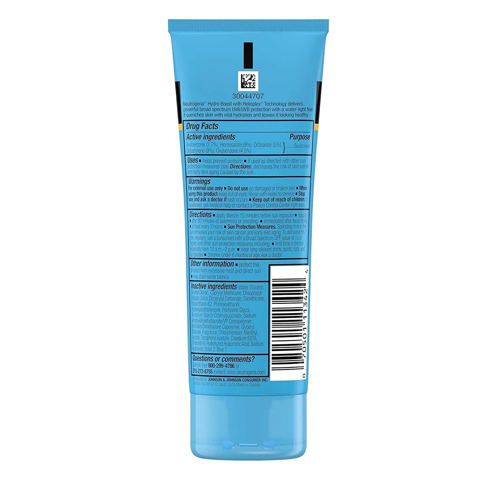 5 Pack Neutrogena Hydro Boost Water Gel Lotion Sizeunscreen SizePF 50 3 oz