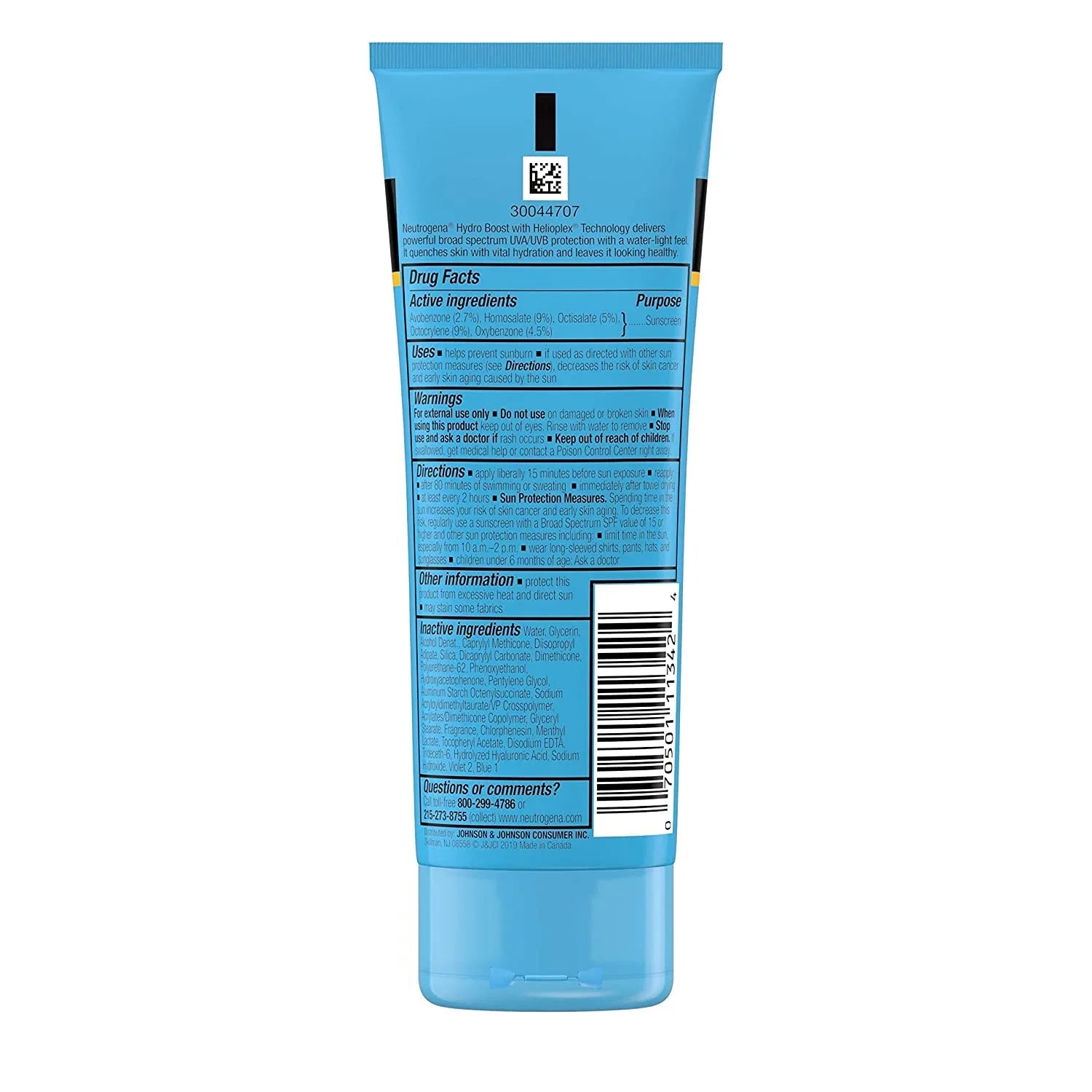 5 Pack Neutrogena Hydro Boost Water Gel Lotion Sizeunscreen SizePF 50 3 oz