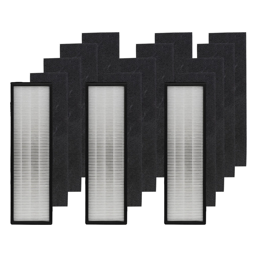 Filter-Monster – Replacement HEPA Filter with 4 Carbon Pre-Filters Sizeet, 3 HEPA and 12 Carbon Filter Pack - Compatible with GermGuardian Air Purifier FLT4825 Filter Sizeize B
