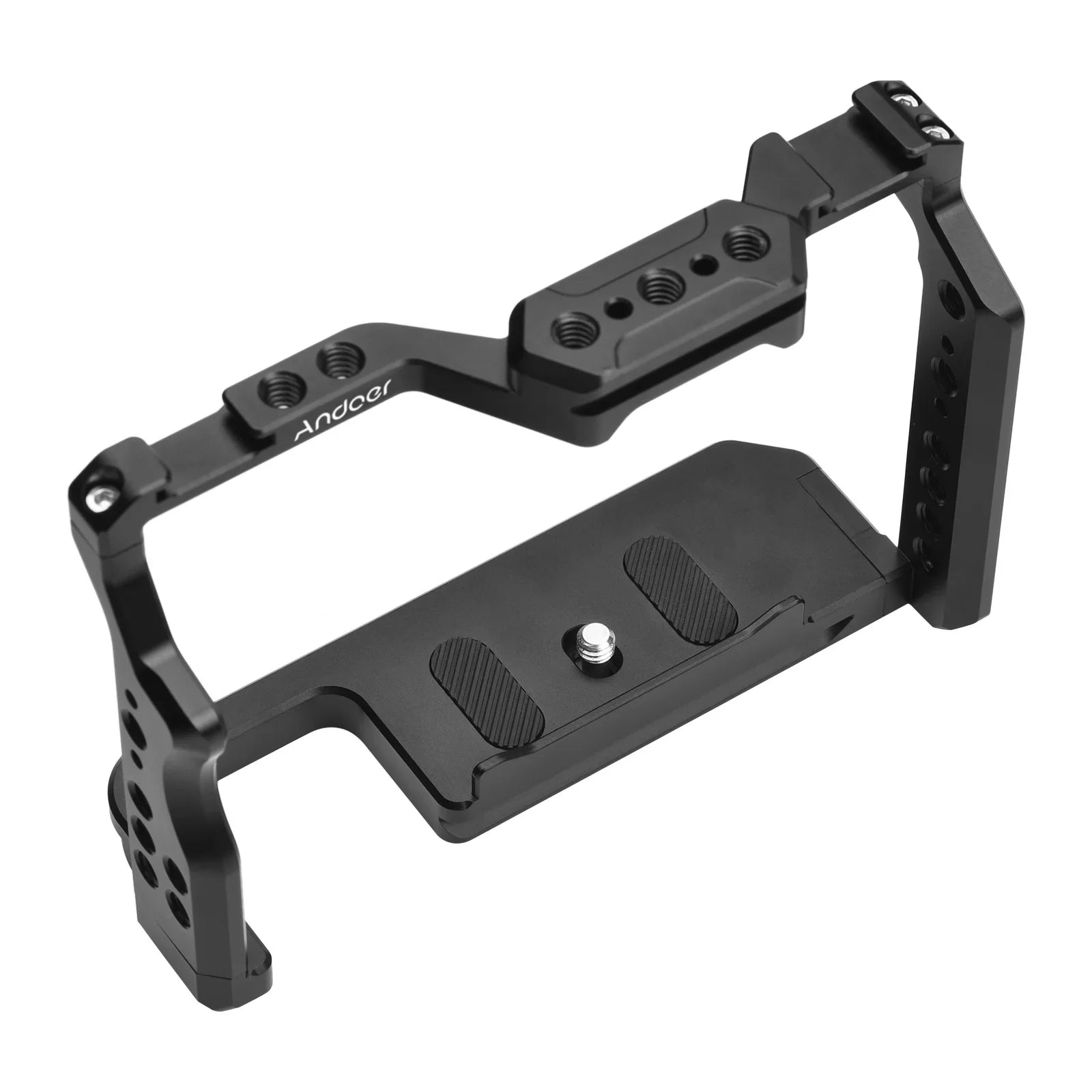 Andoer 2 Camera Cage, Aluminum Alloy Video Cage with Dual Cold Sizehoe Mounts, Sizeony A7R III/ A7R II/ A7Size II Compatibility