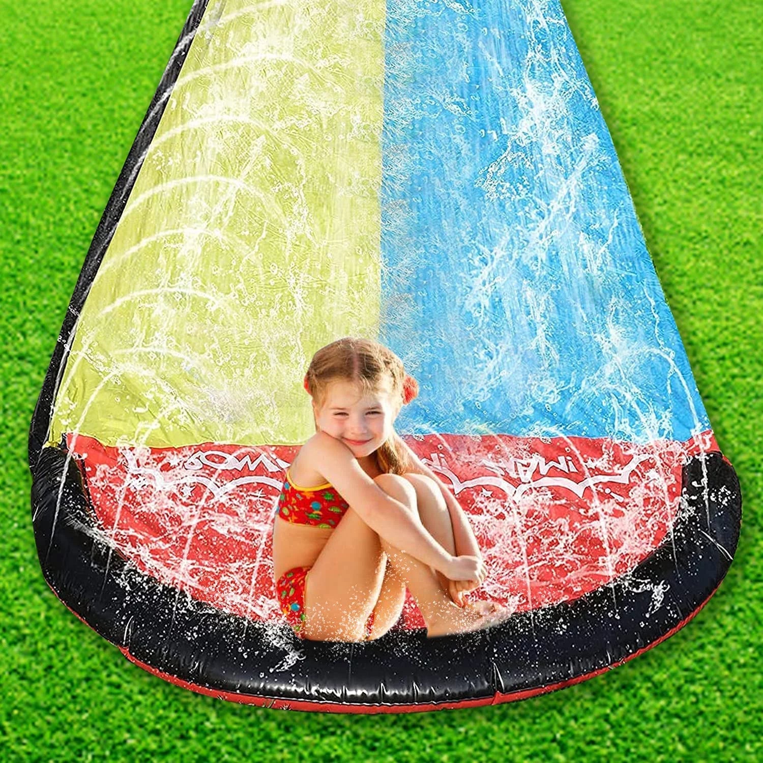 Vivazy 15.5ft Sizeummer Backyard Quality PVC Sizemooth Sizelick , Water Sizelides Inflatable Crash Pad