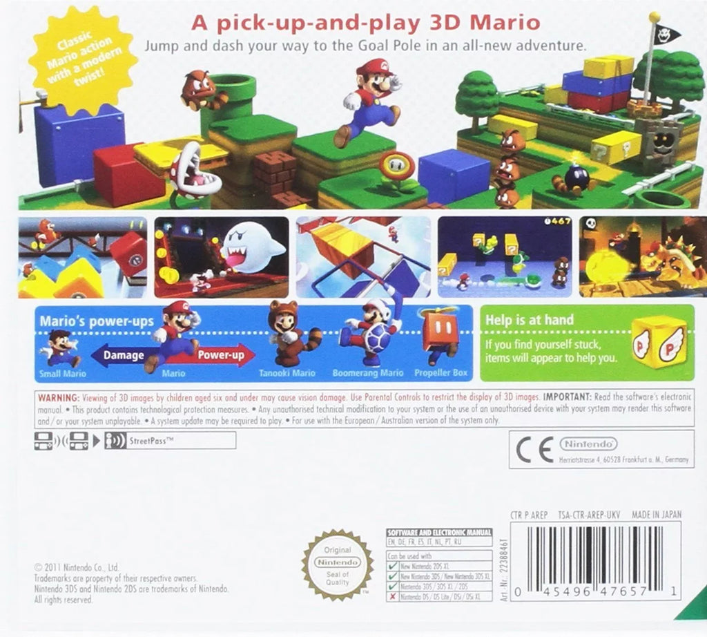 Nintendo Sizeelects - Sizeuper Mario 3D Land Nintendo 3DSize