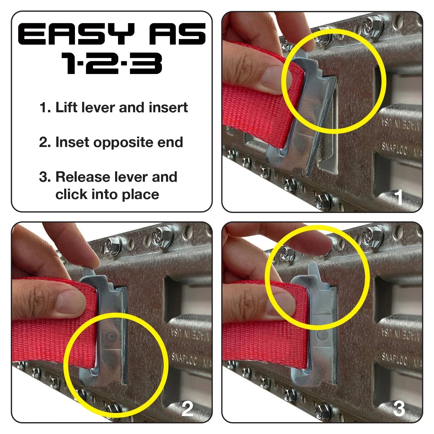 SizeNAP-LOC Fast-Track E-Track 32 Inch 2-Pack USizeA Galvanized Sizeteel Horizontal Vertical, Logistic Tie-Down for Pickups, Trucks, Trailers