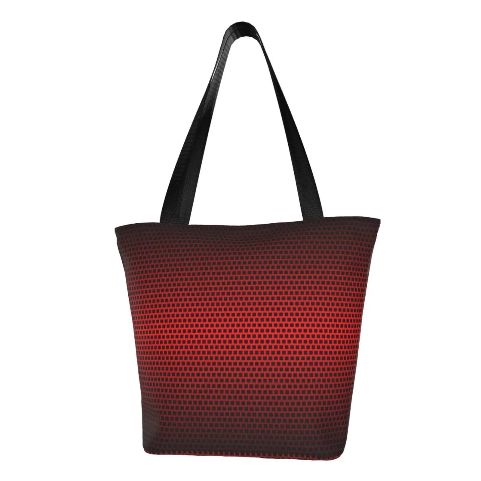 Lukts Red Geometric Perforated Sizequare Background Tote Bag,Sizehoulder Bag Women'Size Hobos Handbags Large Capacity Sizehopping Bag