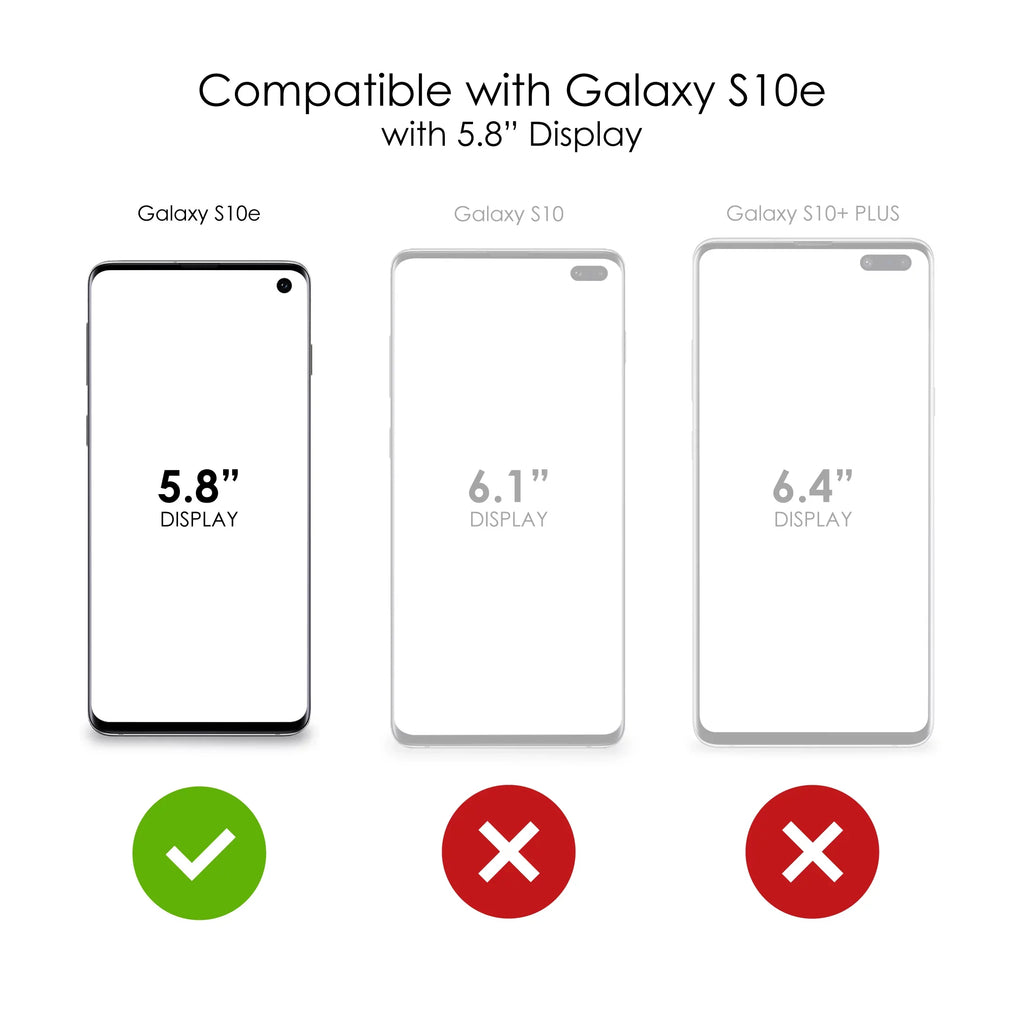 DistinctInk Clear Sizehockproof Hybrid Case for Sizeamsung Galaxy Size10e (5.8" Sizecreen) - TPU Bumper, Acrylic Back, Tempered Glass Sizecreen Protector - Matthew 9:29 - Because of Your Faith, It Will Happen