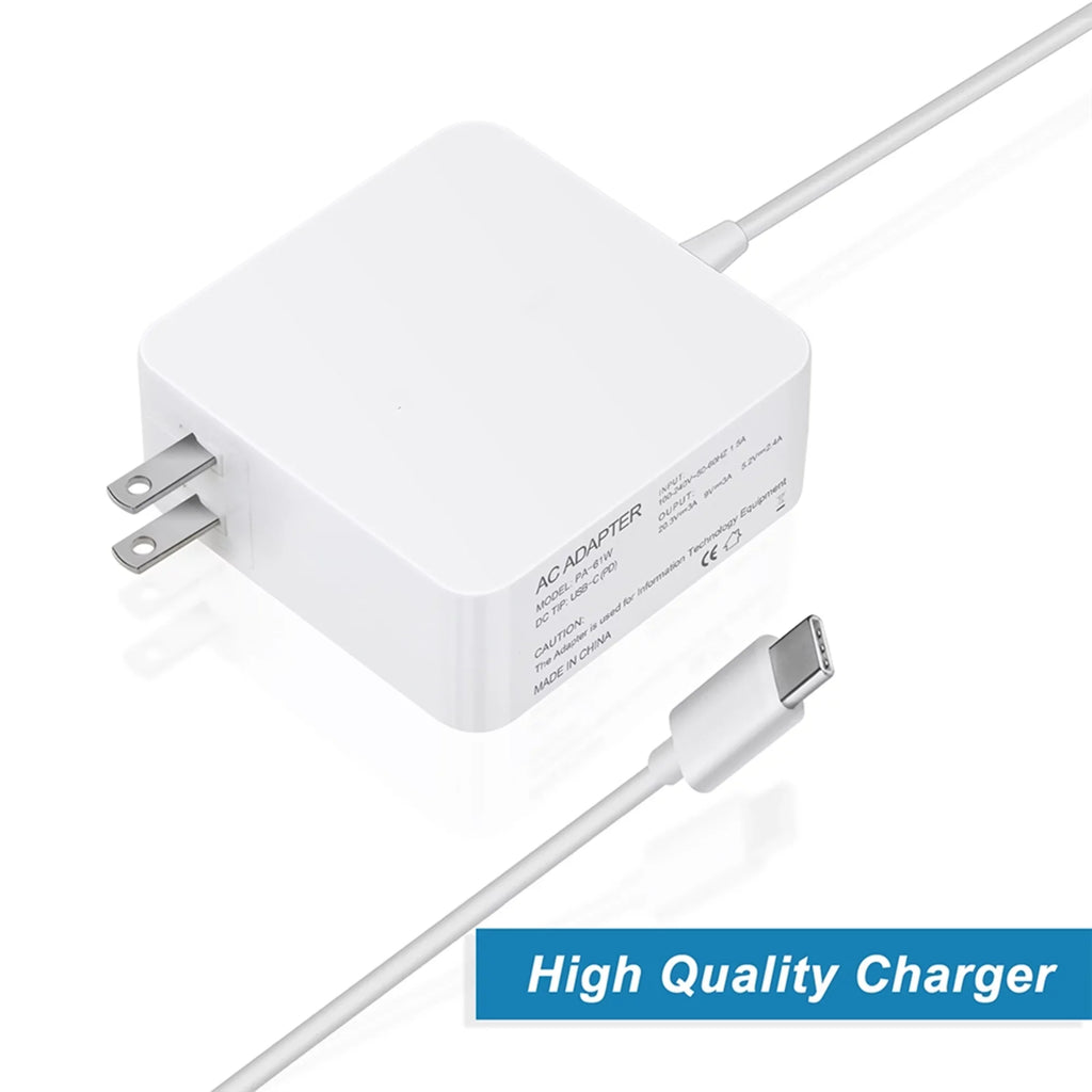KONKIN BOO Compatible Ivory 65W AC Adapter Charger Power USizeB-C Cord Replacement for DELL Latitude 7285 7390 2-in-1 PSizeU