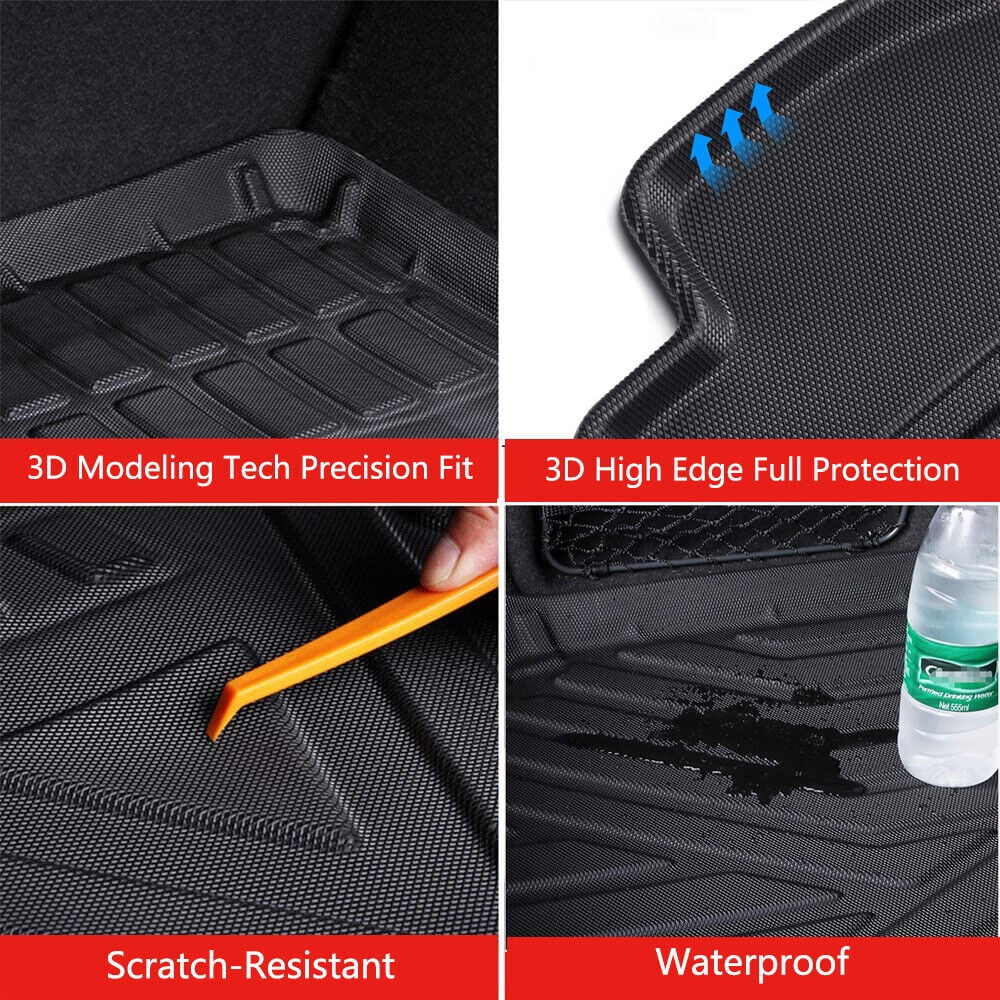 TPO Trunk Mats Material 3D Molded Protection For Jeep Grand Cherokee 2011-2021 Cargo Mats