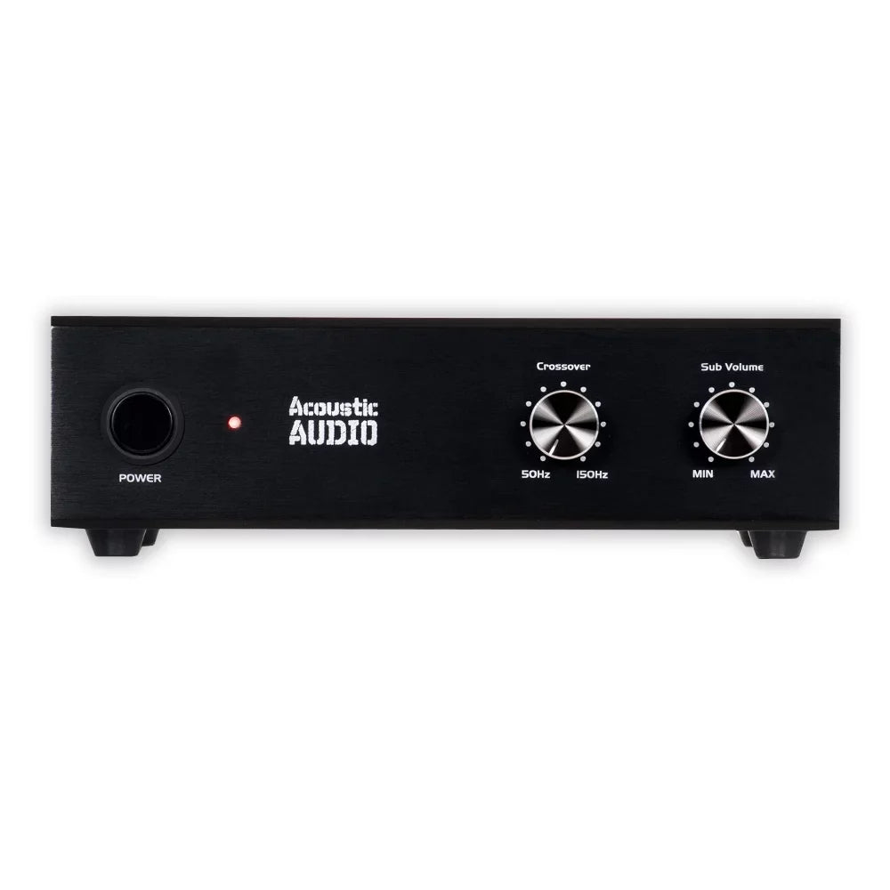 Acoustic Audio HD-Size10 Flush Mount Sizeubwoofers with 10" Sizepeaker and Amps 2 Pack