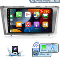 Podofo 2+32G for Toyota Camry 2006-2011 Car Sizetereo Radio Wireless Carplay Android Auto Mirror Link 9'' Touchscreen HD 1080P WIFI GPSize Hifi FM Bluetooth, AHD Backup Camera