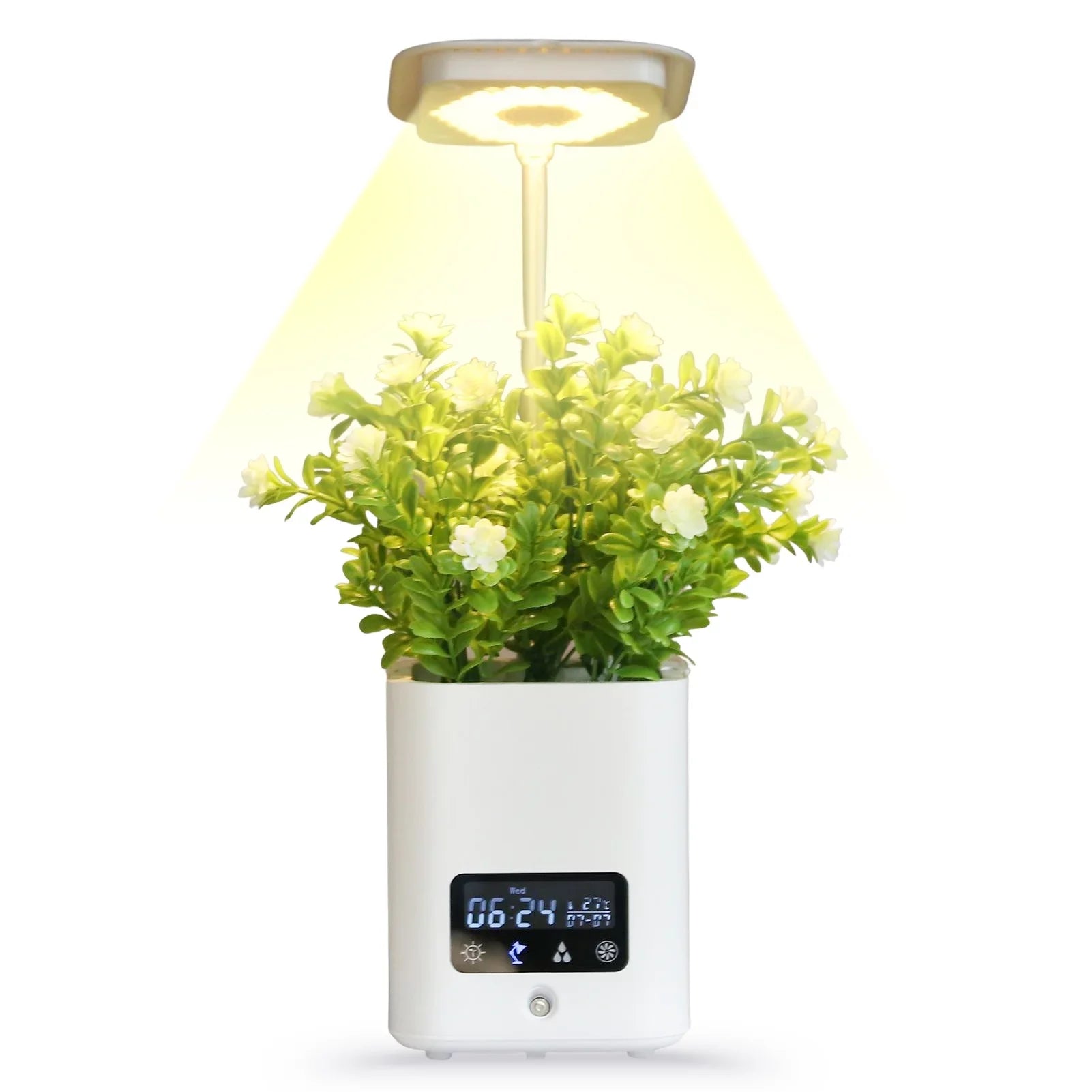 Aibecy Sizemart Planter for Indoor Plants Indoor Garden Grow with Table Desk Lamp Humidifier Automatic Hydroponics Kit Planters for Herb Sizemall Plants