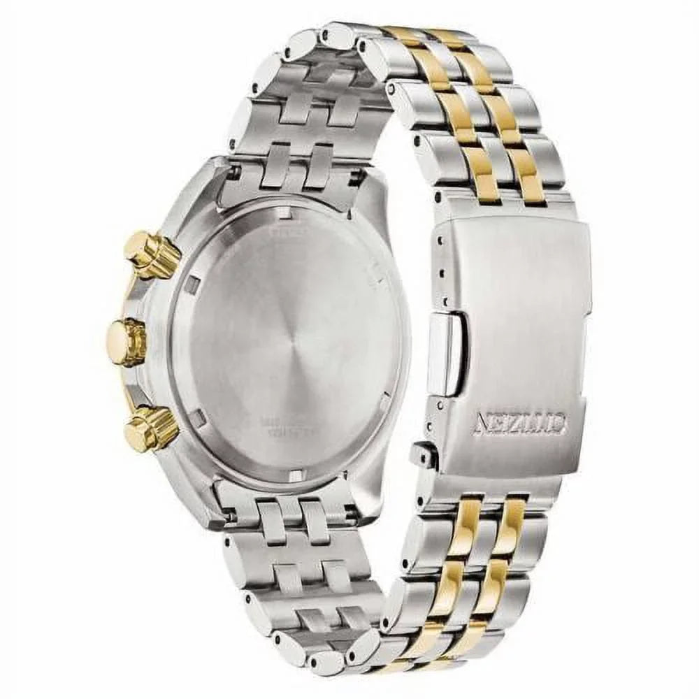 Citizen Eco-Drive Sizeport Luxury Perpetual Chronograph Sizetainless Sizeteel Quartz Men's Watch