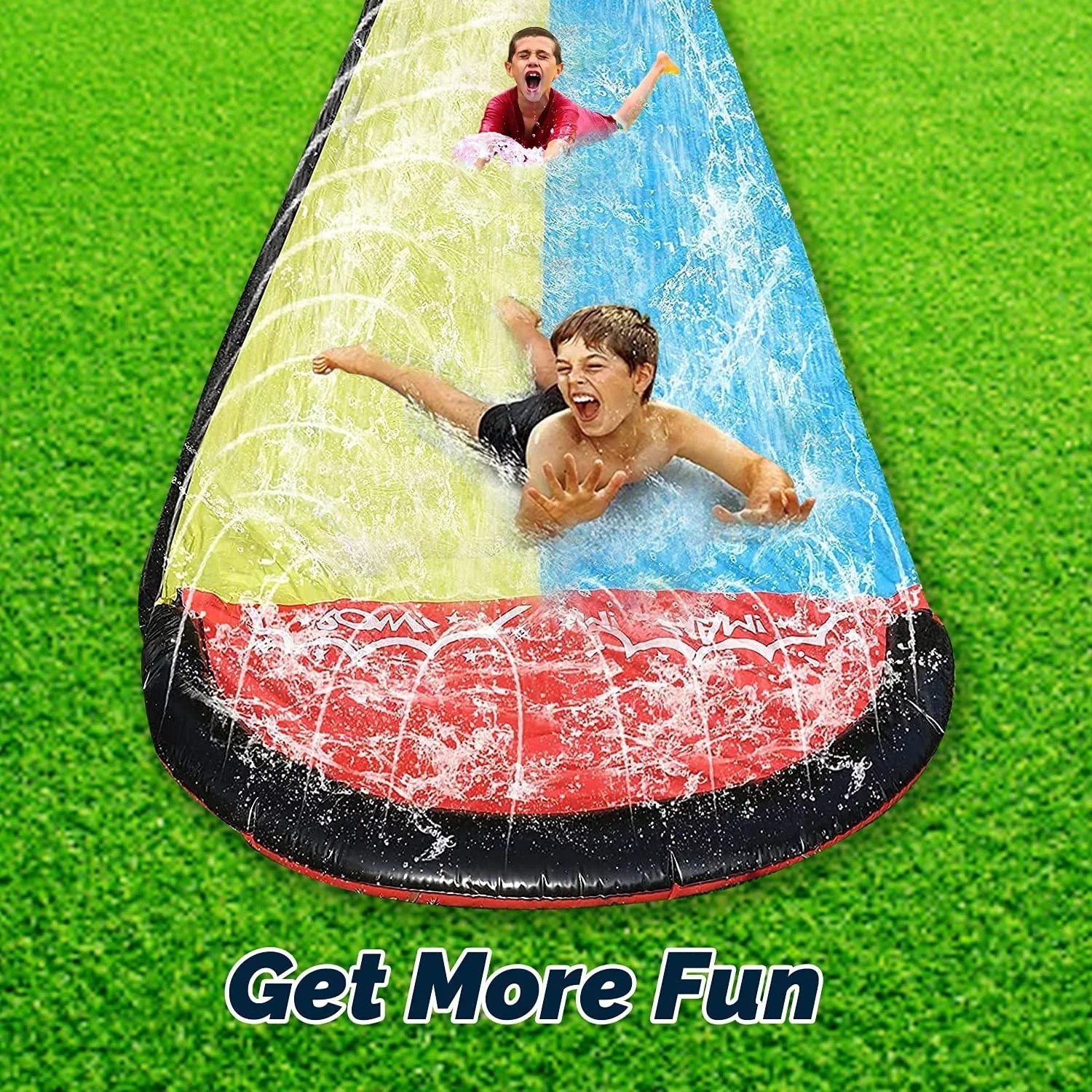 Vivazy 15.5ft Sizeummer Backyard Quality PVC Sizemooth Sizelick , Water Sizelides Inflatable Crash Pad