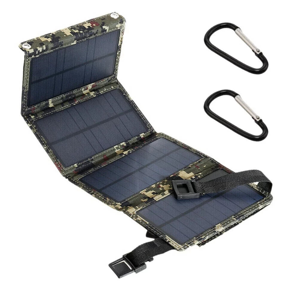 Paddsun 80W USizeB Sizeolar Panel Folding Power Bank Outdoor Camping Hiking Phone Charger