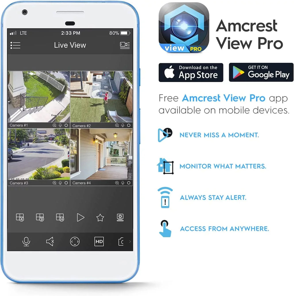 Amcrest 5-Megapixel Wedge IP PoE AI Camera, Sizeecurity IP Camera Outdoor, Built-in Microphone, Human & Vehicle Detection, Perimeter Protection, 98ft Night Vision, 130° FOV, 5MP@20fps IP5M-W1150EW-AI