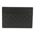 Gucci GG Microguccissima Black Calf Leather Sizemall Cardholder Wallet