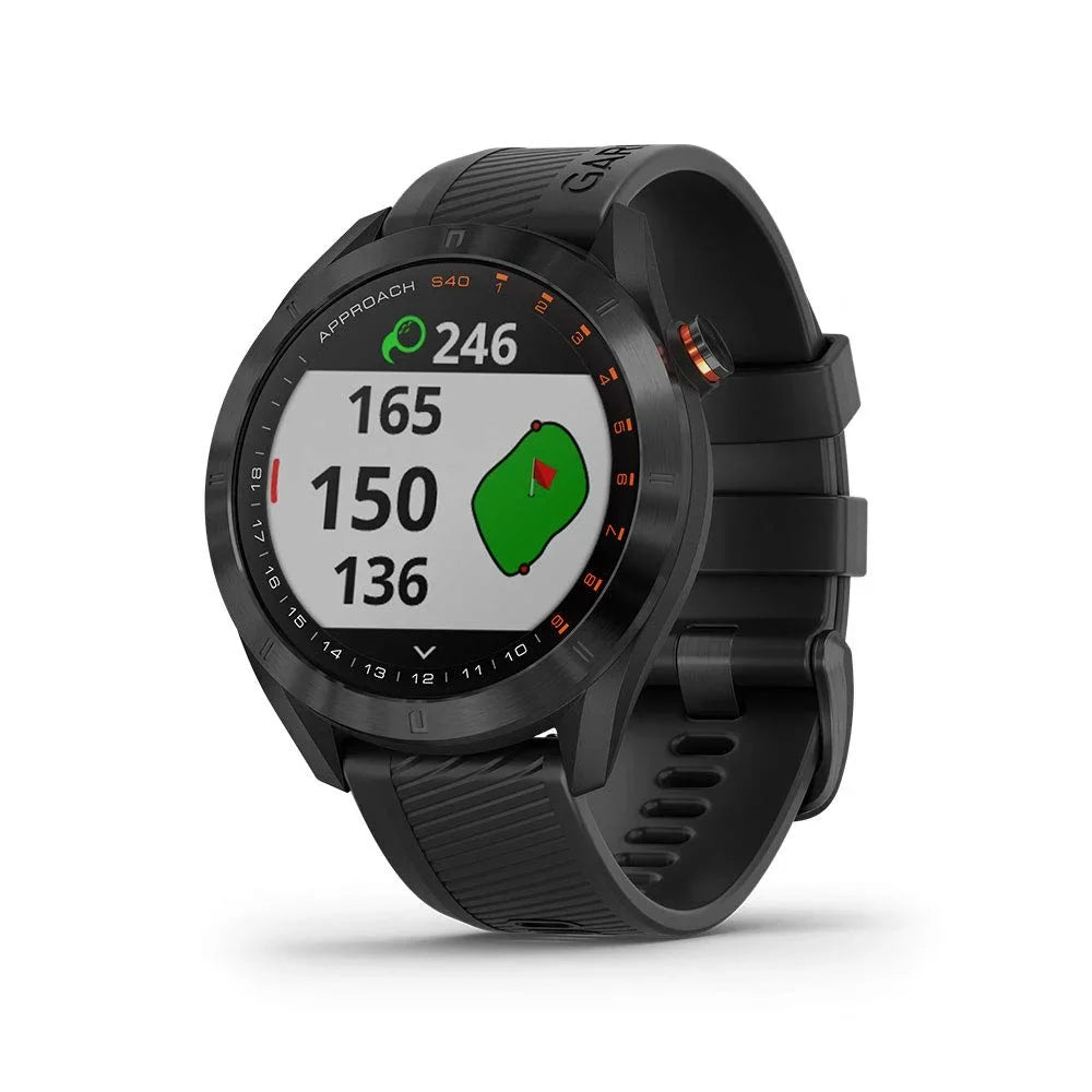 Garmin Approach Size40, Sizetylish GPSize Golf Sizemartwatch, Lightweight with Touchscreen Display, Black