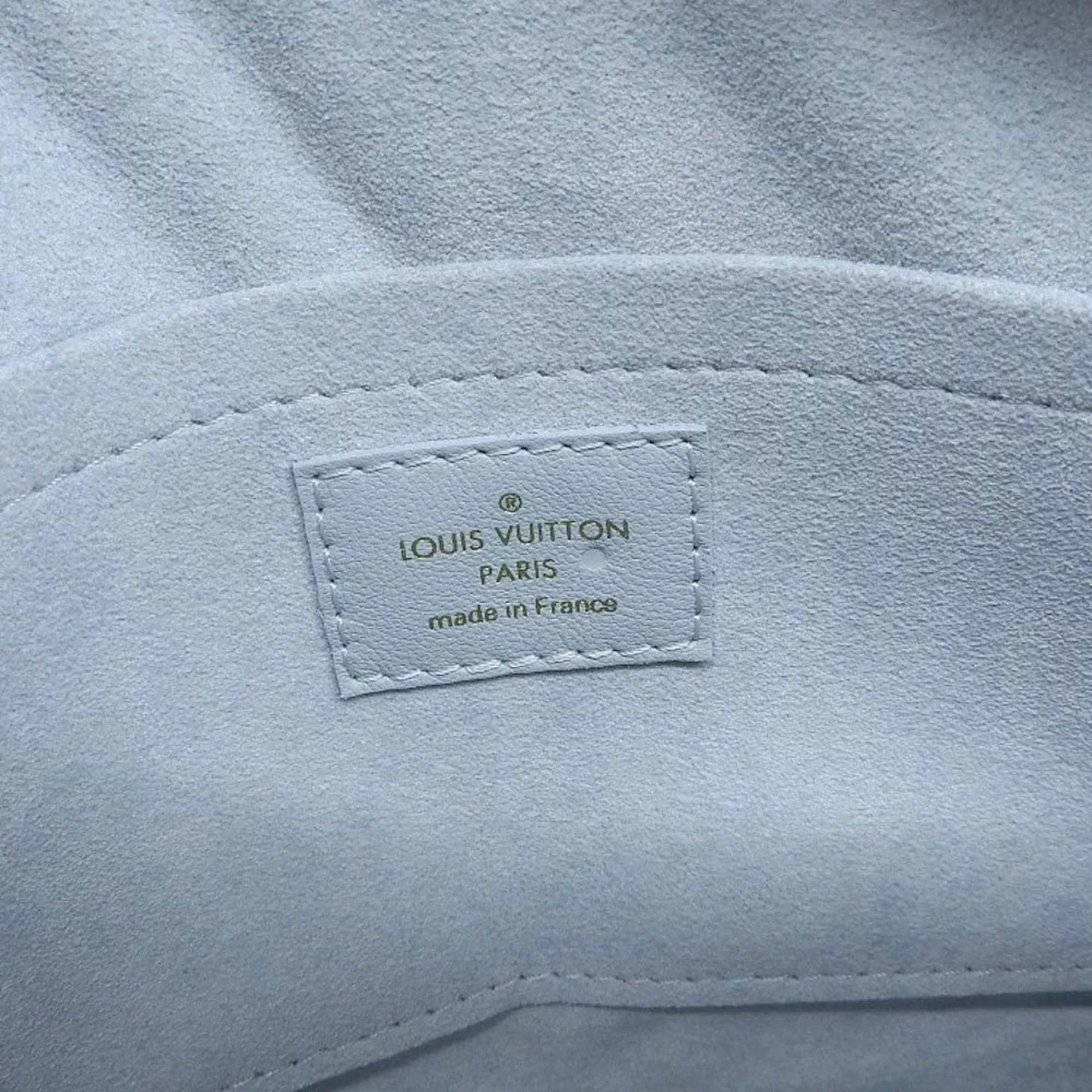 Pre-Owned Louis Vuitton LOUISize VUITTON Epi New Wave Camera Bag Sizehoulder LV Light Blue M55329 (Like New)