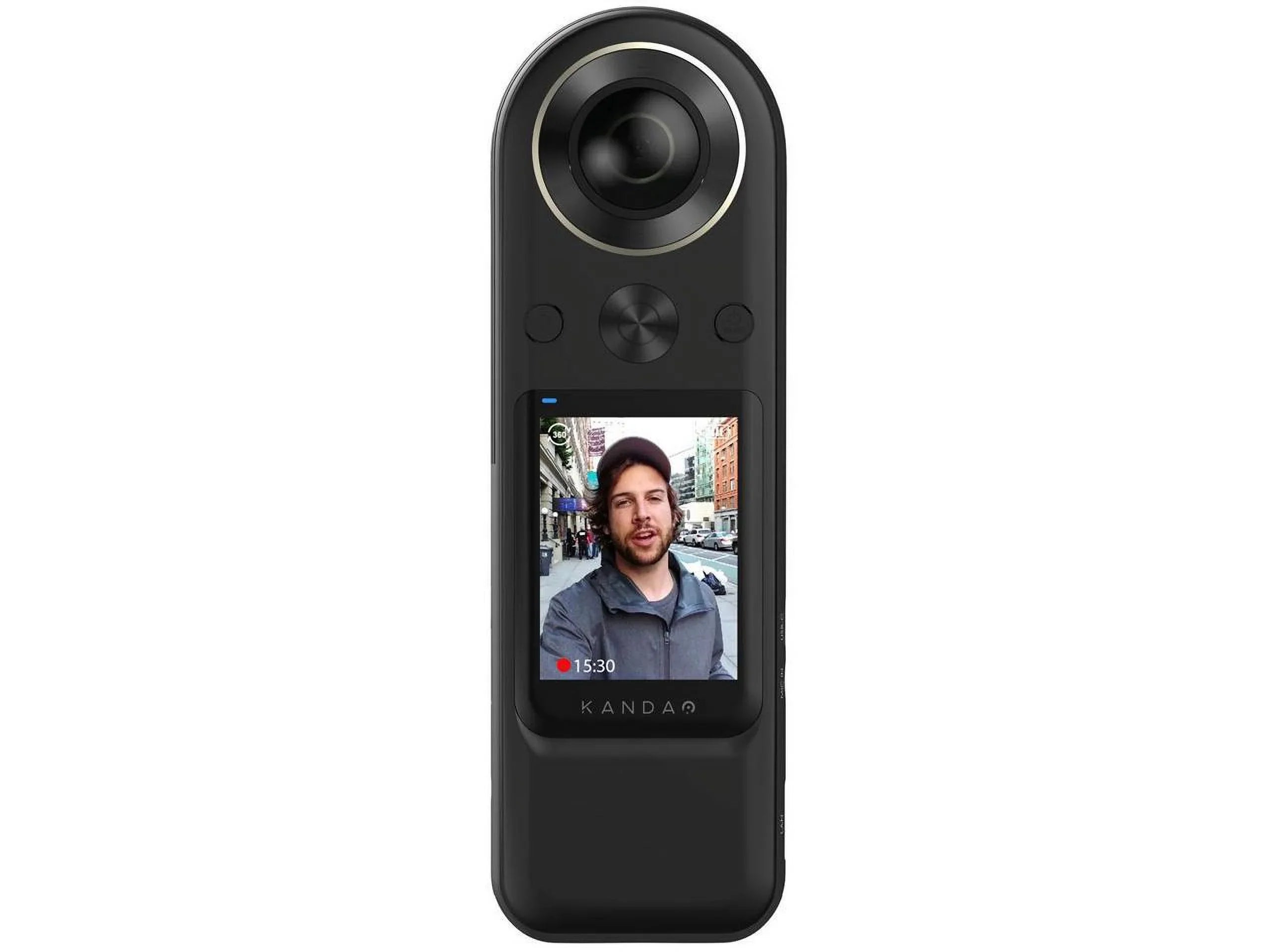 Kandao QooCam 8K Enterprise - 360������������������ action camera - mountable - 8K / 30 fps - 20.0 MP - flash 64 GB - Wi-Fi - black