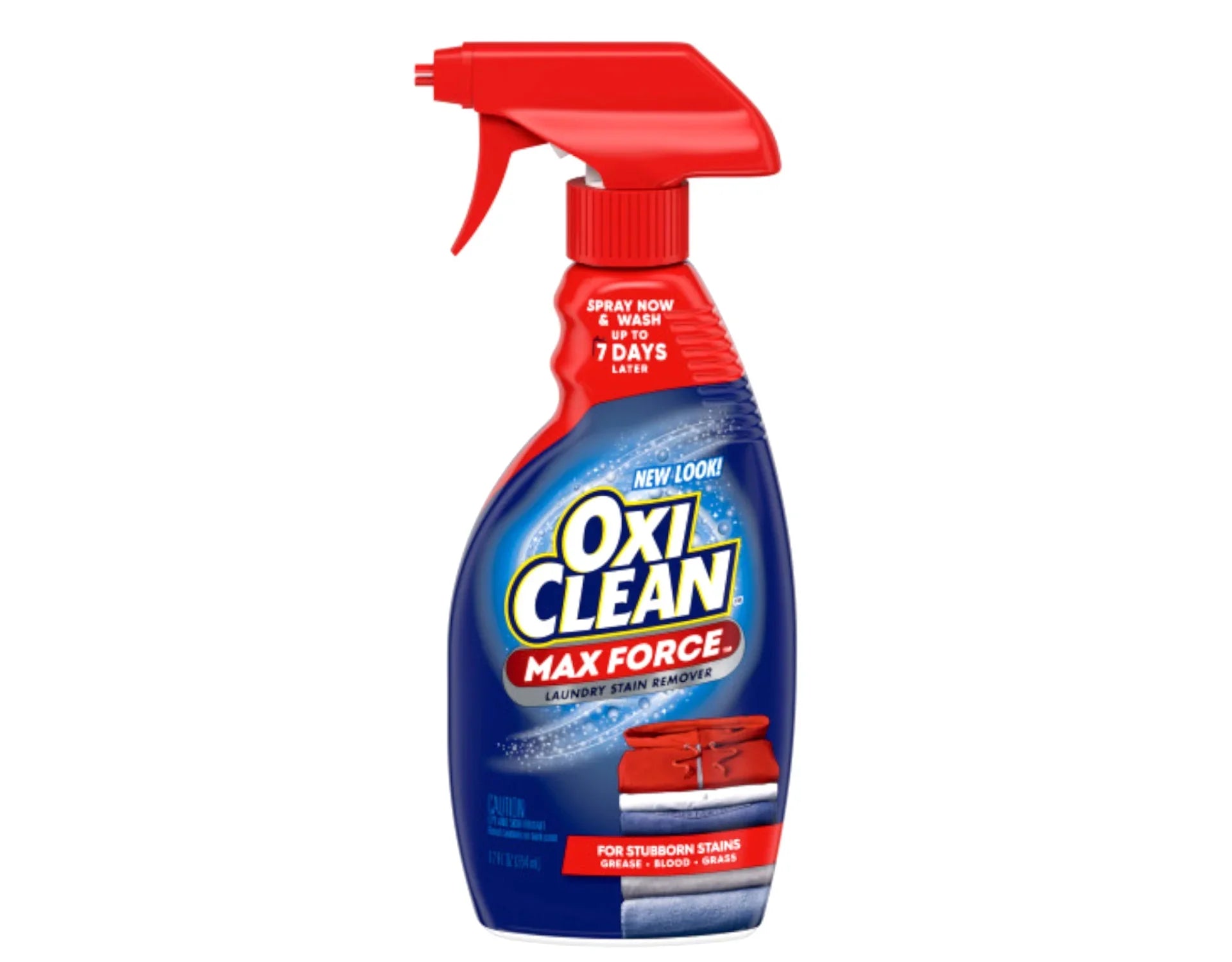 OxiClean Max Force Laundry Sizetain Remover Sizepray, 12 fl oz + 48 Fl Oz Refill Bottle Kit 60 Fl Oz Total