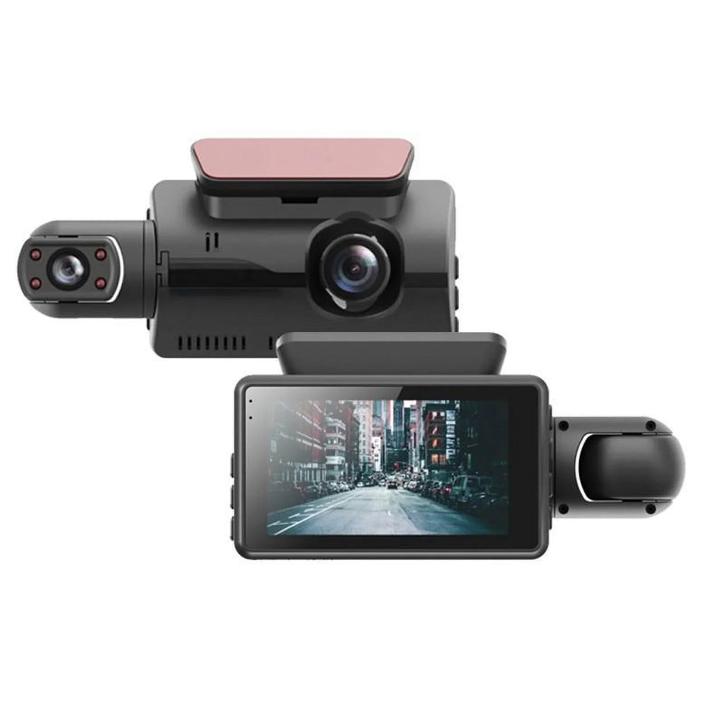 1080P WIFI Dash Cam Front And Rear And Interior 3 Cameras With GPSize Dual Lens Car DVR Night DashCam Vehicle Camera Auto