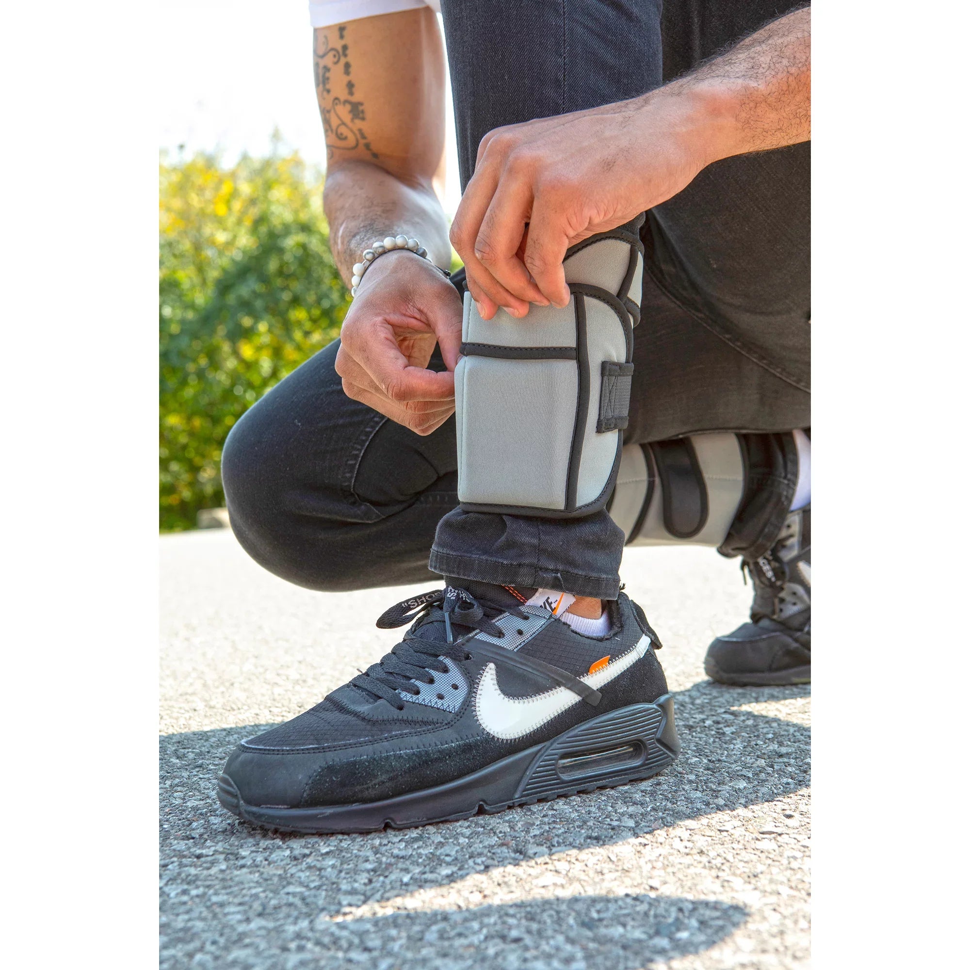 Power Wearhouse Cozy & With 'Cooling Technology' Power Wrist-Ankle Weights, Gray, 2 x 2.5lbs