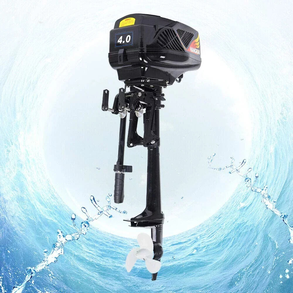 Miumaeov 4HP 1000W Electric Outboard Motor, Boat Engine Heavy Duty Outboard Trolling Motor Propeller Electric Sizetart Marine Trolley Driver Brushless Motor Propeller