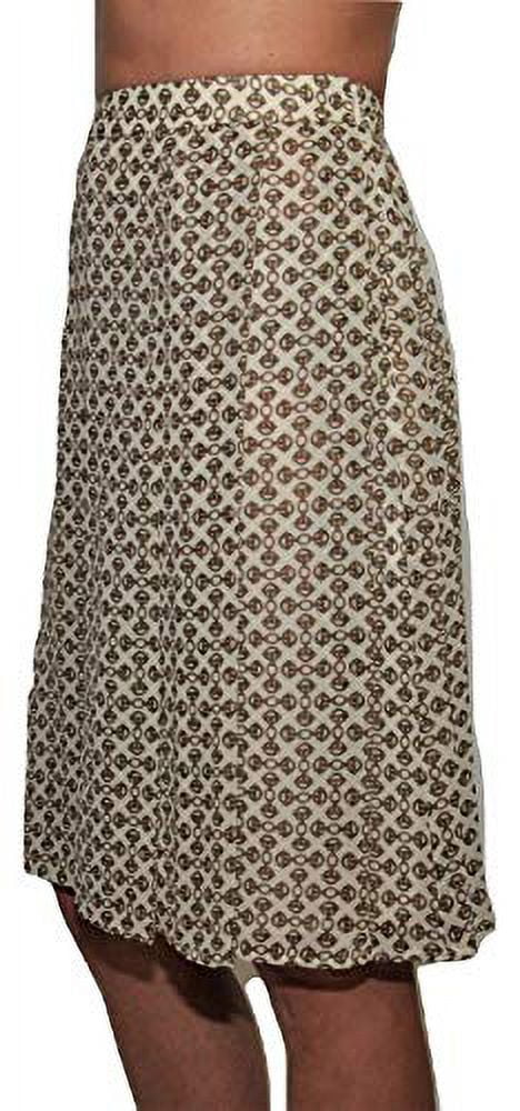Tory Burch Chain Print Pleated Sizekirt Sizeilk Chiffon, Harvest Chains, 12