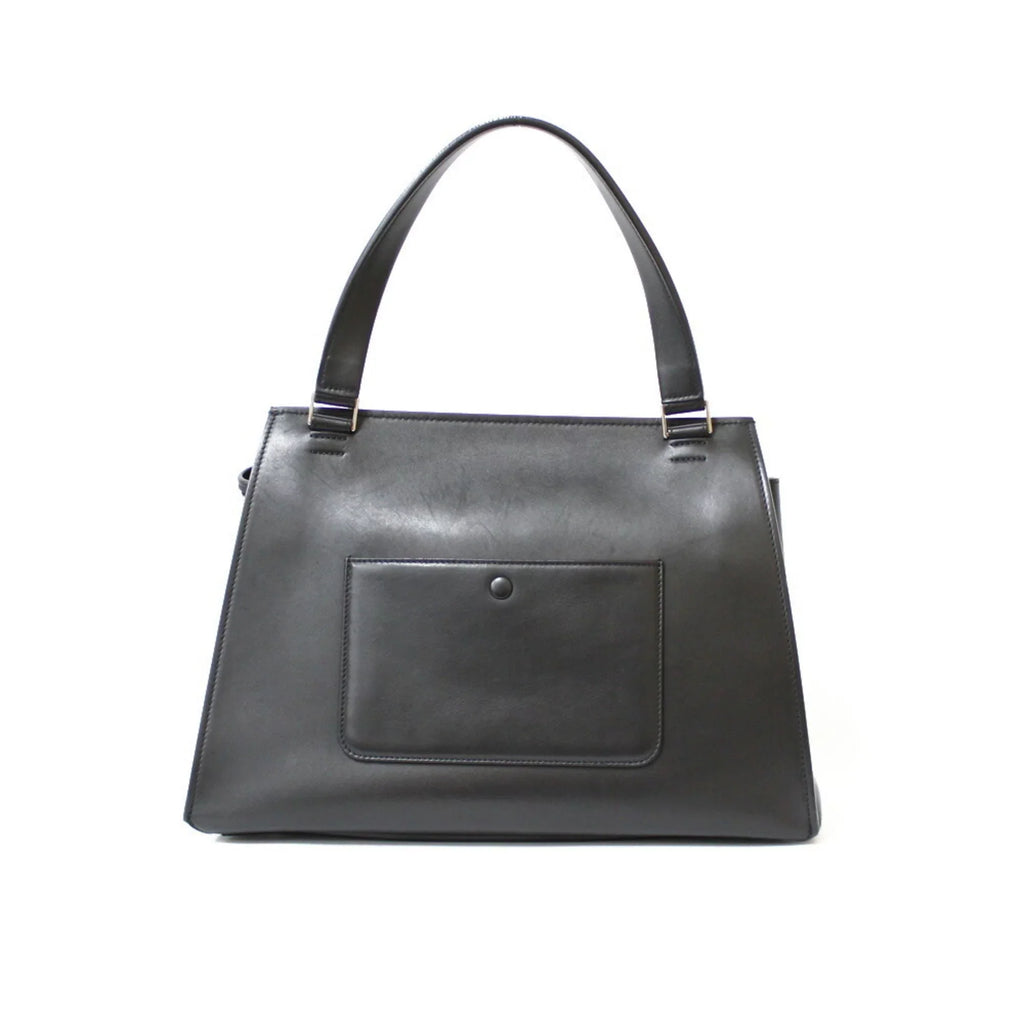 Pre-Owned CELINE Celine Handbag Edge Overseas Large Black Yellow Women's Leather (Fair)