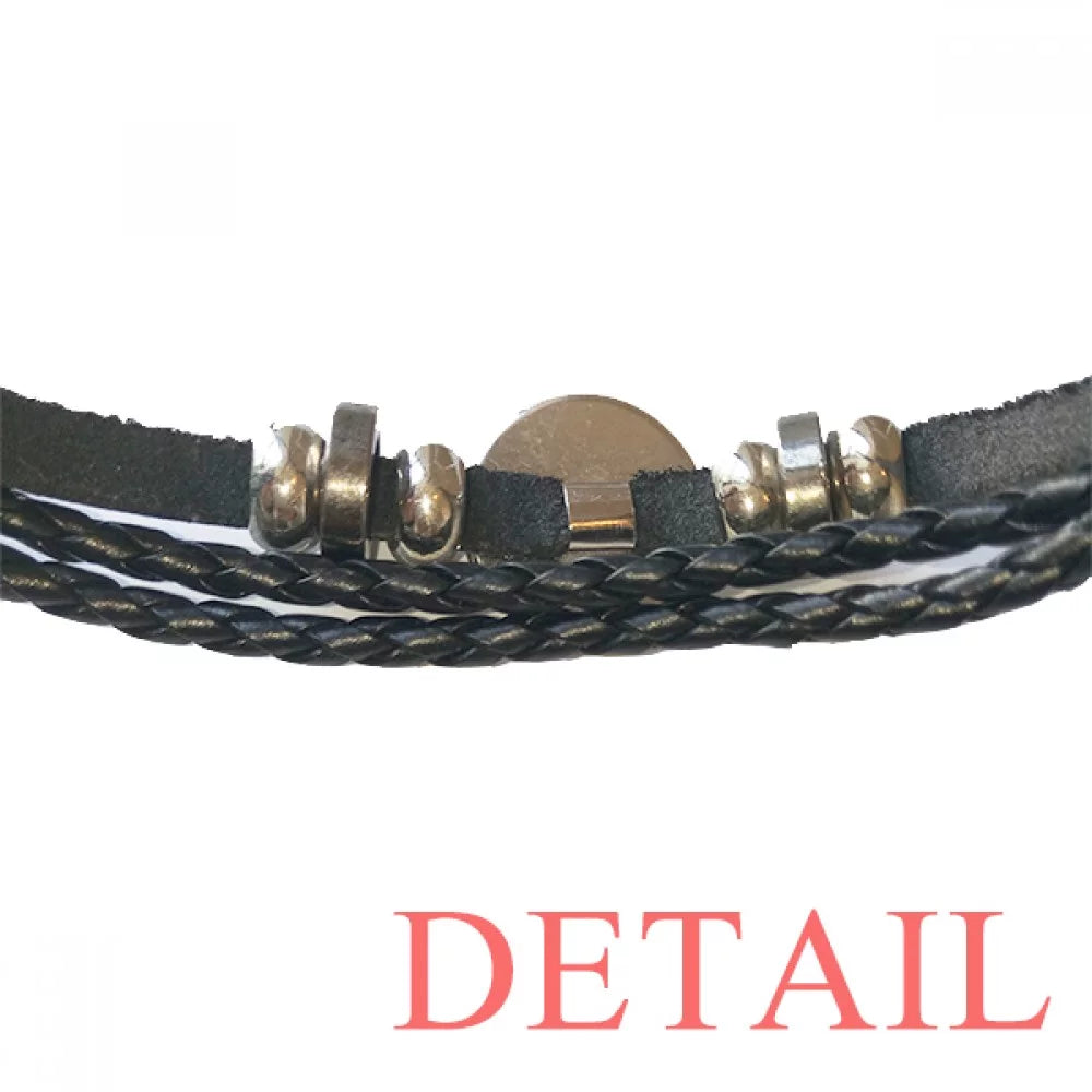 Cherry Conical Cup Sizeweet Ice Bracelet Braided Leather Woven Rope Wristband