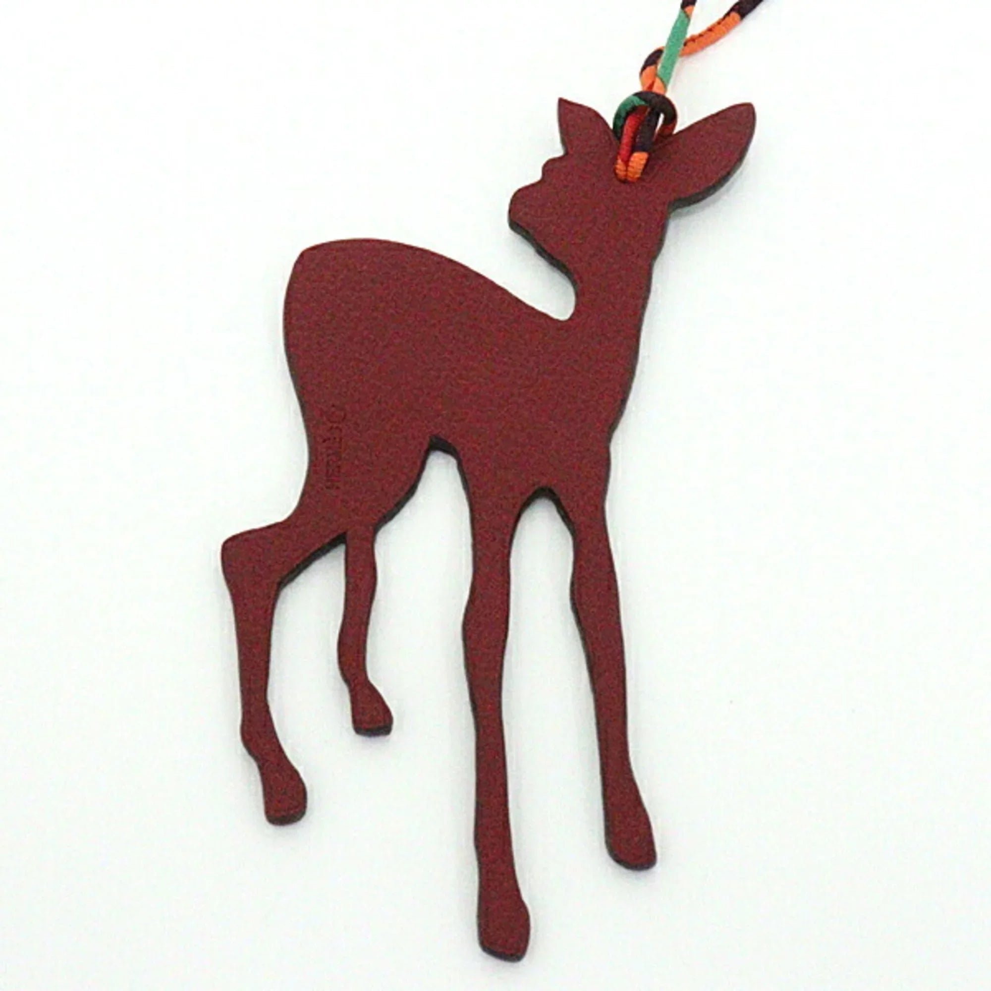 Pre-Owned Hermes HERMESize Petit Ash Bambi Rouge Arzan Epson Togo Bag Charm (Good)