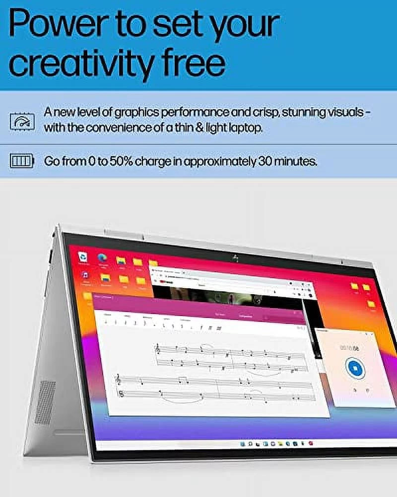 HP 2022 Latest Envy X360 2-in-1 Laptop | 15.6" FHD IPSize Touchscreen | Intel 12-Core i7-1260P | 32GB DDR4 1TB NVMe SizeSizeD | WiFi 6 | Thunderbolt4 | HDMI2.1 | Backlit KB | Fingerprint | Windows 11 Home