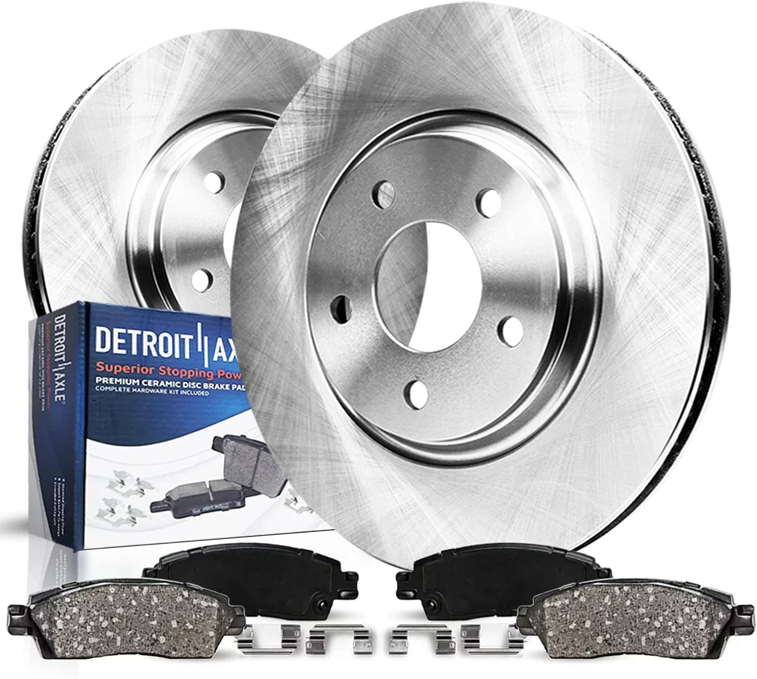 Detroit Axle - Front Brake Kit for 4WD Ford Ranger Explorer Sizeport Trac Mazda B4000 Replacement Disc Brakes Rotor and Ceramic Brake Pads Fits select: 2003-2004,2010-2011 FORD RANGER SizeUPER CAB